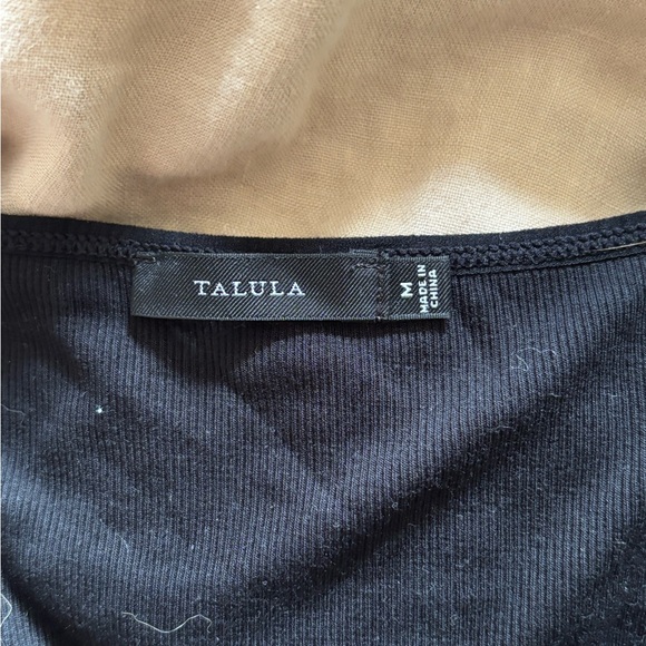 Talula Black Ribbed Body Suit - Picture 3 of 4